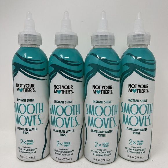4 x Not Your Mothers Smooth Moves Lamellar Water Rinse Instant Shine 6oz New - Picture 1 of 6